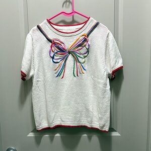 Vintage Rainbow Bow Women's Sweater